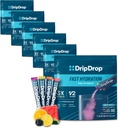 DrippDrop Hydration Packets - Bold Variety Pack - Single Servere Electrolytes Powder Drink Mix - Vannmelon, Berry, sitron, oransje - Ikke-GMO, Glutenfri, Vegansk - 192 Sticks