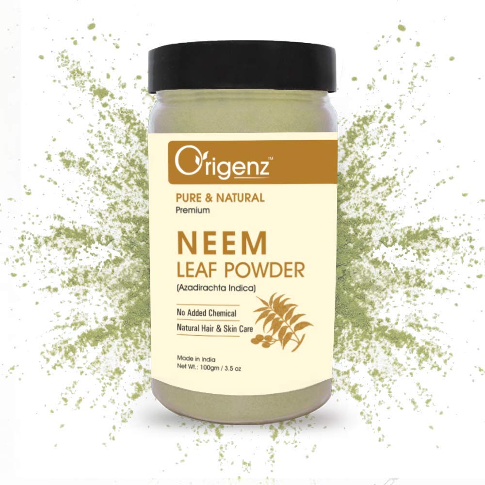 Generisk Neem Leaf pulver ansiktspakke for myk og glødende hud | Hjelper til å kontrollere Acne, Pimples, Scars, Blackheads, Dandruff | Azadirachta Indica | 100gm