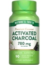 Naturens sannhet Aktivert Charcoal Kapsler | 90 greve | Ikke-GMO & Glutenfri Supplement