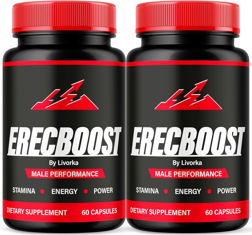 (2 Pakke) Erecboost Capsules for menn, Erecboost Original, Erecboost for menn, ErecBooster, Erecboost En Capsulas, ErecaBoost Piller, Erecboost Pastillas, Erecboost Natural Advanced Formula, 120 Kapsler