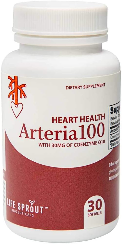 Arteria 100 med CoQ10 for generell hjertehelse, kolesterol og sirkulasjonsforskrift