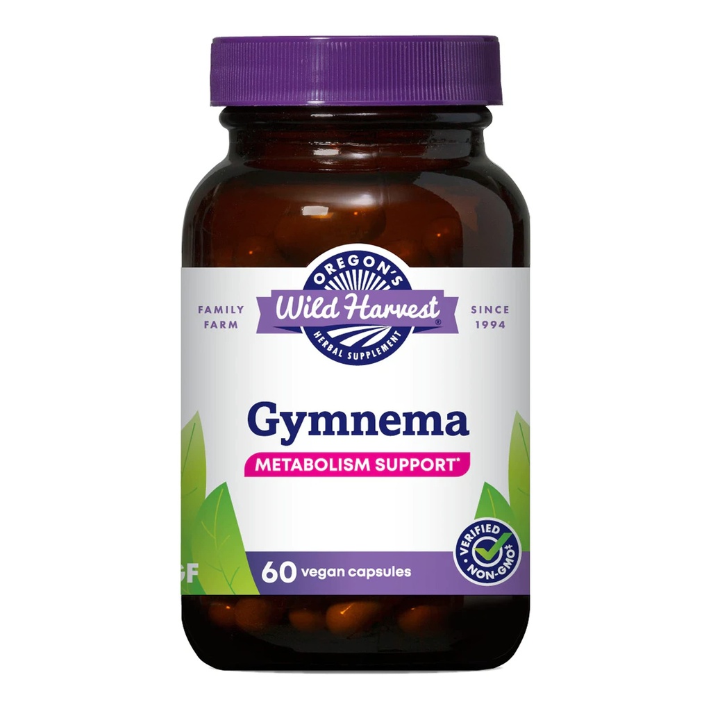 Oregon Wild Harvest Gymnema Herbal Supplement Vegan Capsules, 60 greve