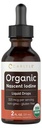 Carlyle Organic Nascent Iodine flytende | 2 fl oz | Vegan Supplement | Ikke-GMO, Glutenfri