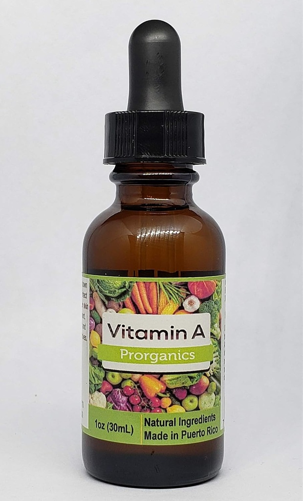 Sjeldne 1oz organisk flytende vitamin A av prorganikk.