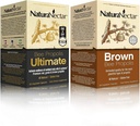 NaturaNectar Natural Bee Propolis Bundle - Bee Propolis Ultimate og Brown Bee Propolis - for immun-, kardiovaskulær- og pustesystemer - 60 kapsler per flaske