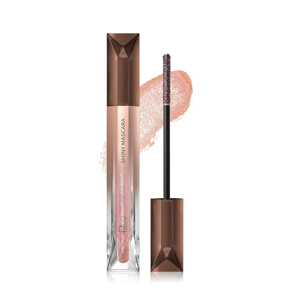 Glitter Mascara for øyenvipper, Diamond skinnende farget Mascara, lang varig skinnende øye makeup for festival, Fest