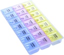 INVODA Pill Case 7 dager ukentlig pille boks med medisinpåminning pille organisator - Morgen Noon Aften Daglig 21 Avgiftslige sammenligninger