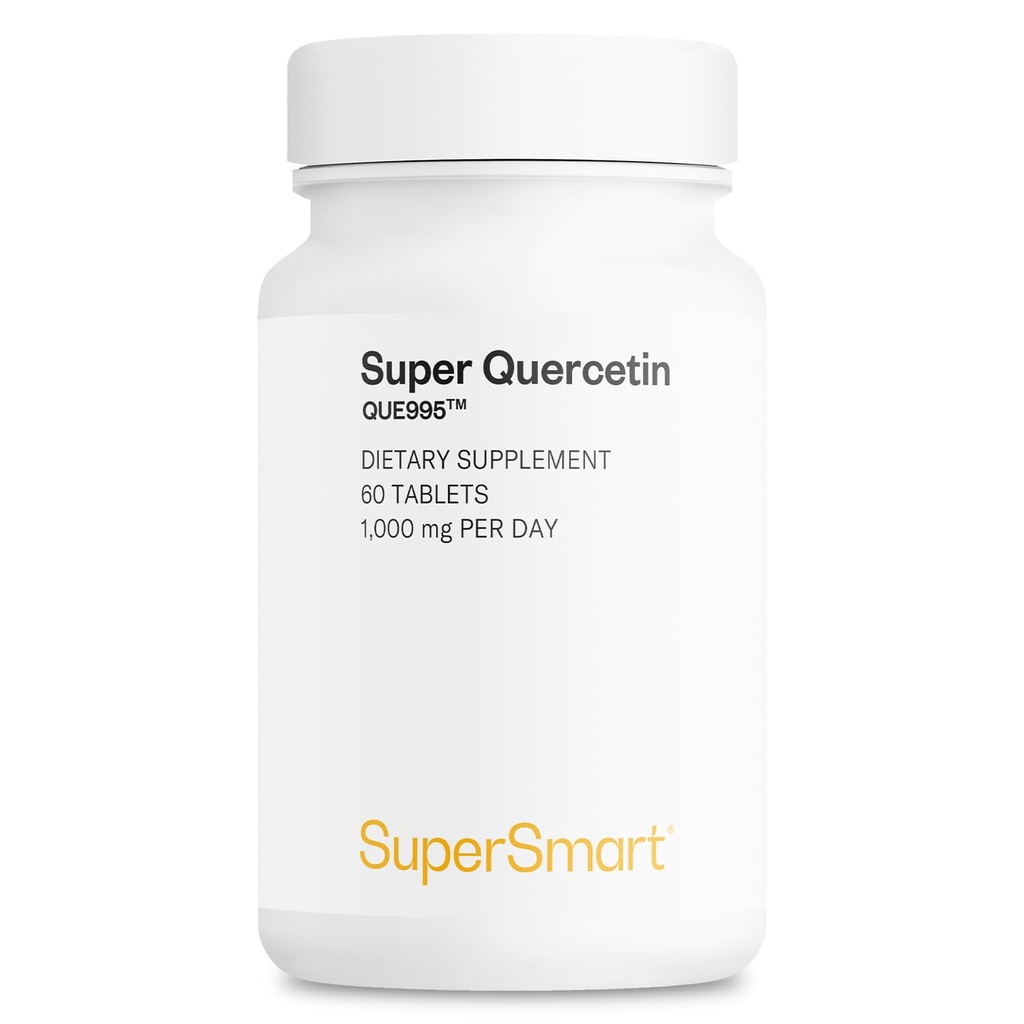 Supersmart - Super Quercetin 1000mg per dag (Patted QU995) - høy renhet Quercetin Supplement - Naturlige Bioflavonoider