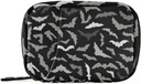 Pille Box Halloween Bats 7 dagers pille saken reise Pille Organizer Veske med glidelås Portable Weekly Vitamin medisin Supplement Holder Pouch Bag