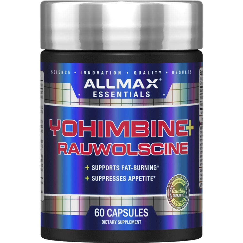 ALLMAX Essentials YOHIMbine + RAUWOLSCINE - 60 kapsler - støtter fettforbrenning og supres aptit - 60 serveringer