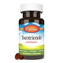 Carlson - Tokotrienoler, 40 mg, med naturkilde vitamin E, Gamma, Alpha, Delta, Beta, Sustainly Sourced, 30 Softgels