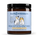 Bark & Whiskers Probiotika + Enzymes - Støtter Digestiv helse og immunsystem - Probiotiske kosttilskudd for katter og hunder - 60 Scoops