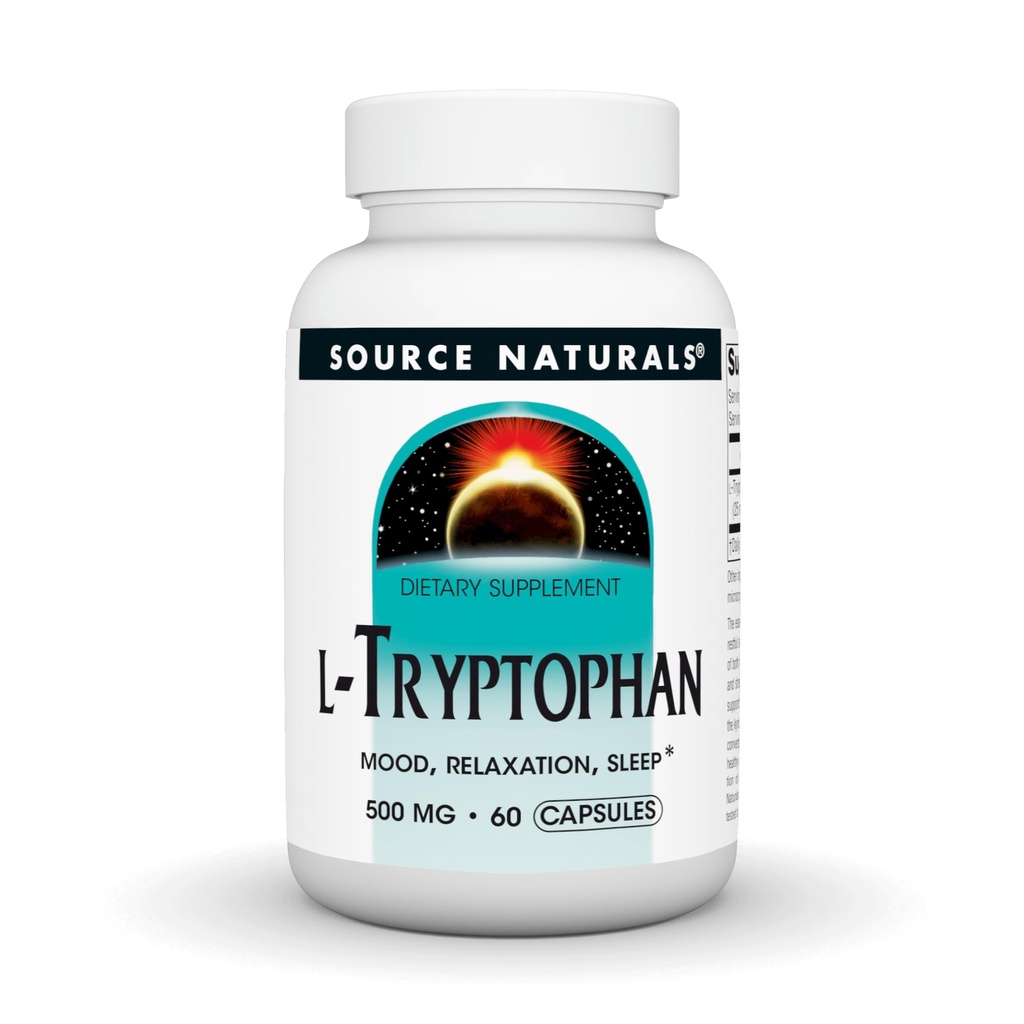 Kilde Naturals L-tryptophan, for humør, avslapning og søvn*, 500 mg - 60 kapsler