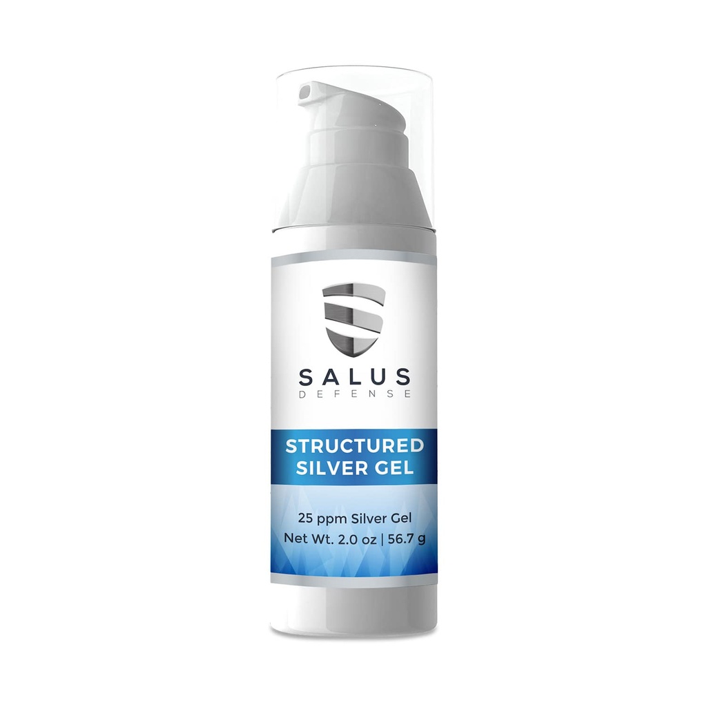 Strukturert sølv Gel - Nyttig for bandasjer - naturlig hånd sanitator - bedre enn colloidal sølv - 2 Ounce 25ppm trygt for alle.