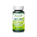 Vitamin D3 5000 IU + K2 MK-7 100mcg – Bein, hjerte og immun støtte, lett å svelge, 60 kapsler
