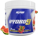 Alpha Supps Hydro 9 Aminos EAA + Hydration Formula | Essentielle Aminosyrer EAAs pulver med BCAA & Electrolytes 30 Serveringer - Juicy vannmelon