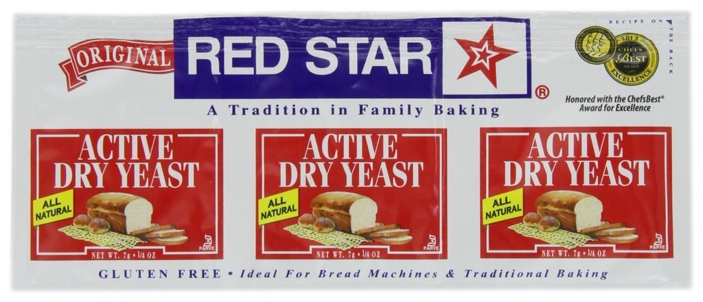 Rød stjerne næringsrik yeast - aktiv tørr - .75 oz - tilfelle av 18