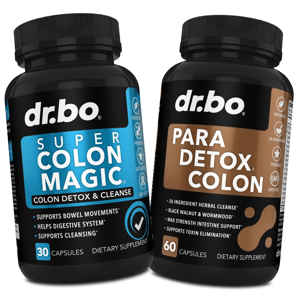 Colon Cleanser Detox & Body Cleanse - 15 dagers Colon Cleanse piller med probiotiske og intestinale garde Cleanser - Poop Bowell Movement Kosttilskudd for intestinal Mage Bloating Gut Loss Support
