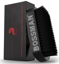 Bossman Skjeggbørste for menn - Håndheld Boar & Nylon Bristle børste - Detangling børste for skjegg og hårpleie