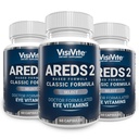 AREDS 2 Velg Øyevitaminer for Macular Support - Vitaminer for øyne med Zeaxanthin Plus Lutein Macular Supplement - Premium Macular Helse Formula - Øyetilskudd - 60 Kapsler - (Pack of 3)