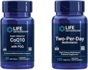 Livsforlengelse Super Ubiquinol CoQ10 100mg 30 Softgels Cellular Energy Support Bundle med to-per-dag høy potens 120 tablett multivitamin
