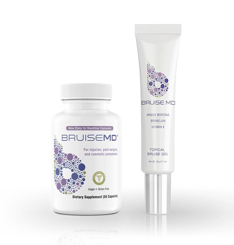 Supplement & Gel Bundle | Kombinasjonsbehandling | Hjelp med å fjerne misbruk og redusere hevelse