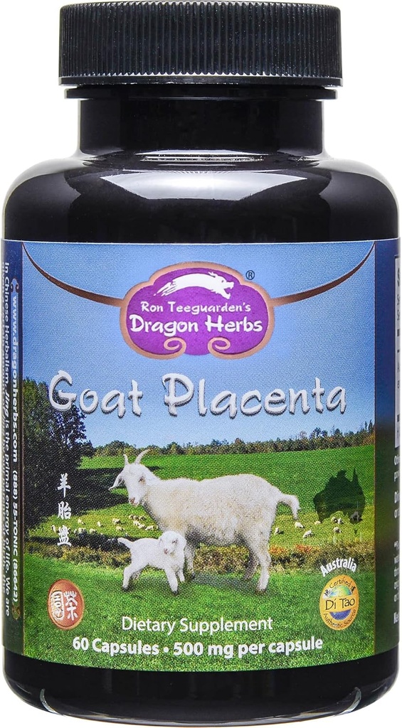 Dragon Urter - Goat Placenta Kapsler - 500 mg - 60 Kapsler