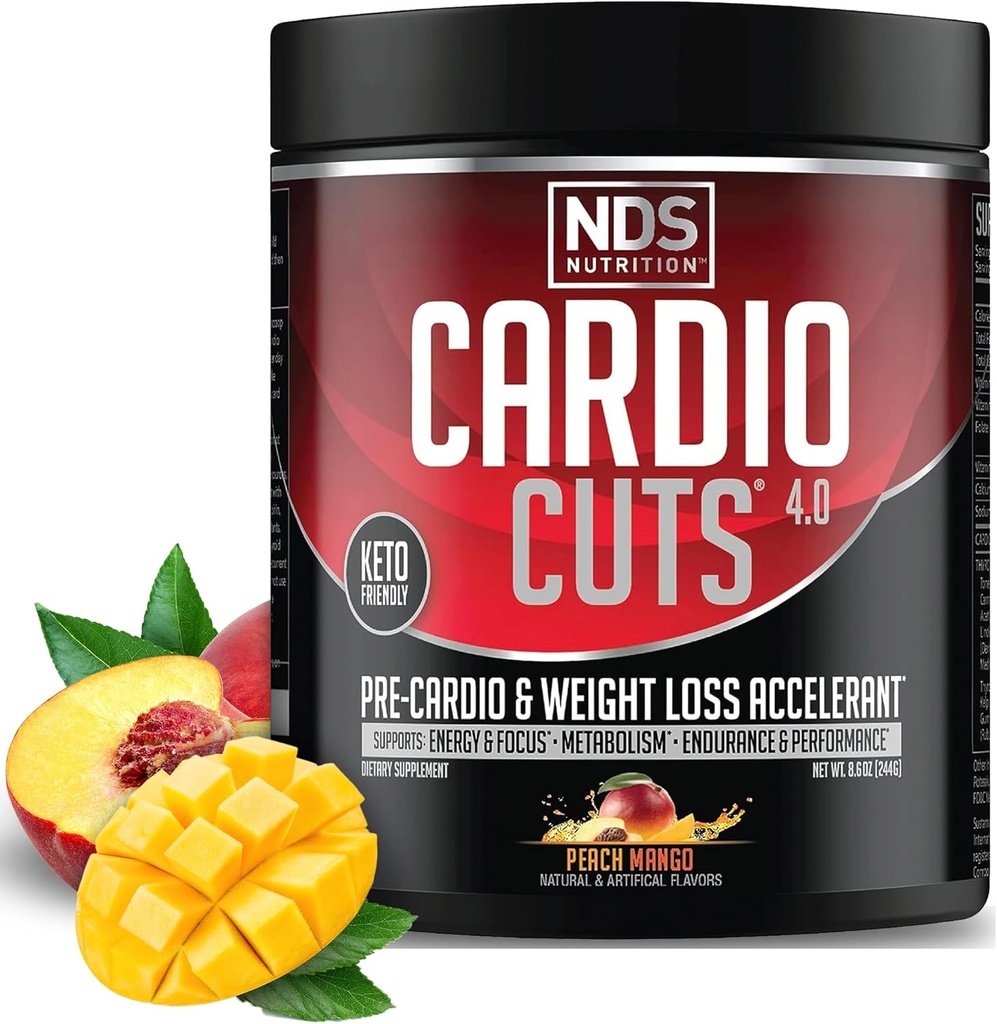 NDS Nutrition Cardio Cuts 4.0 - Peach Mango,20 porsjoner (pakke med 1)