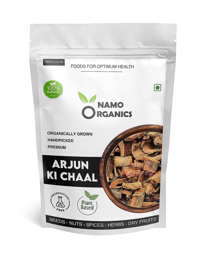 Nutranix TNA -Organic Arjun ki Chaal - 400 Gm tørket- Arjuna Tree Bark - Raw 中 Nedre Bad Cholesterol