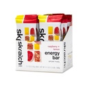 SKRATCCH LABS Energi Bar | bringebær + sitron (12 pakke) | Plante Basert Sunn Snack | Lavt sukker - 4g Protein | ikke-gmo, glutenfri, soya fri, vegan, kosher