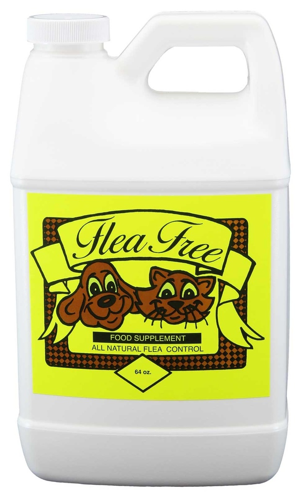 Flea-fri ren økologisk mat Supplement og naturlige dyreprodukter , 64 Ounce