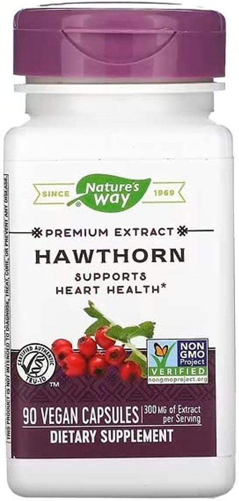 Naturens måte Hawthorn Berries, 90 kapsler (pakke på 2)