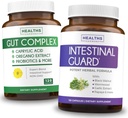 Intestinal Guard & Gut Complex (2-måneders forsyning) Gut Guard Combo - Intestinal Guard (120 kapsler) Potent naturlig Formel & Gut Complex (120 kapsler) Naturlig Candida støtte - Alt-i-ett støtte