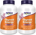 NÅ Mattilskudd, Thyroid EnergyTM, Iodin og Tyrosin Plus Selenium, Sink og Kobber, 180 Veg Kapsler (pakke med 2)