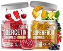 Joyli Quercetin & Superfrukt Gummies Bundle - Immun & Antioksidant Support - Vegansk Multivitamin Formula med vitaminer A, C, D, E, Sink, Goji & Elderberry - 2 Pakke for voksne