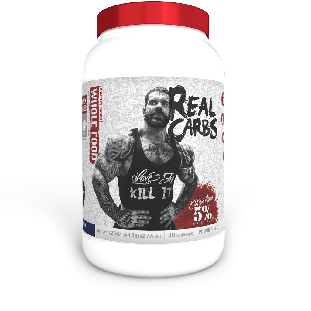 5% ernæringsrik Piana ekte karbohydrater med ekte matkompleks karbohydrat pulver, langvarige lav glykemisk energi for pre-workout / post-workout gjenoppretting måltid, 2,8 lb, 40 serveringer (blåbær cobbler)