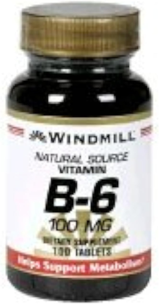Vindmølle vitamin B-6 100 mg tabletter 100 TB