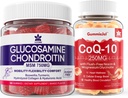Sukkerfri glukosamin Chondroitin MSM 120 greve + CoQ10 250mg fylte gummi 60 greve