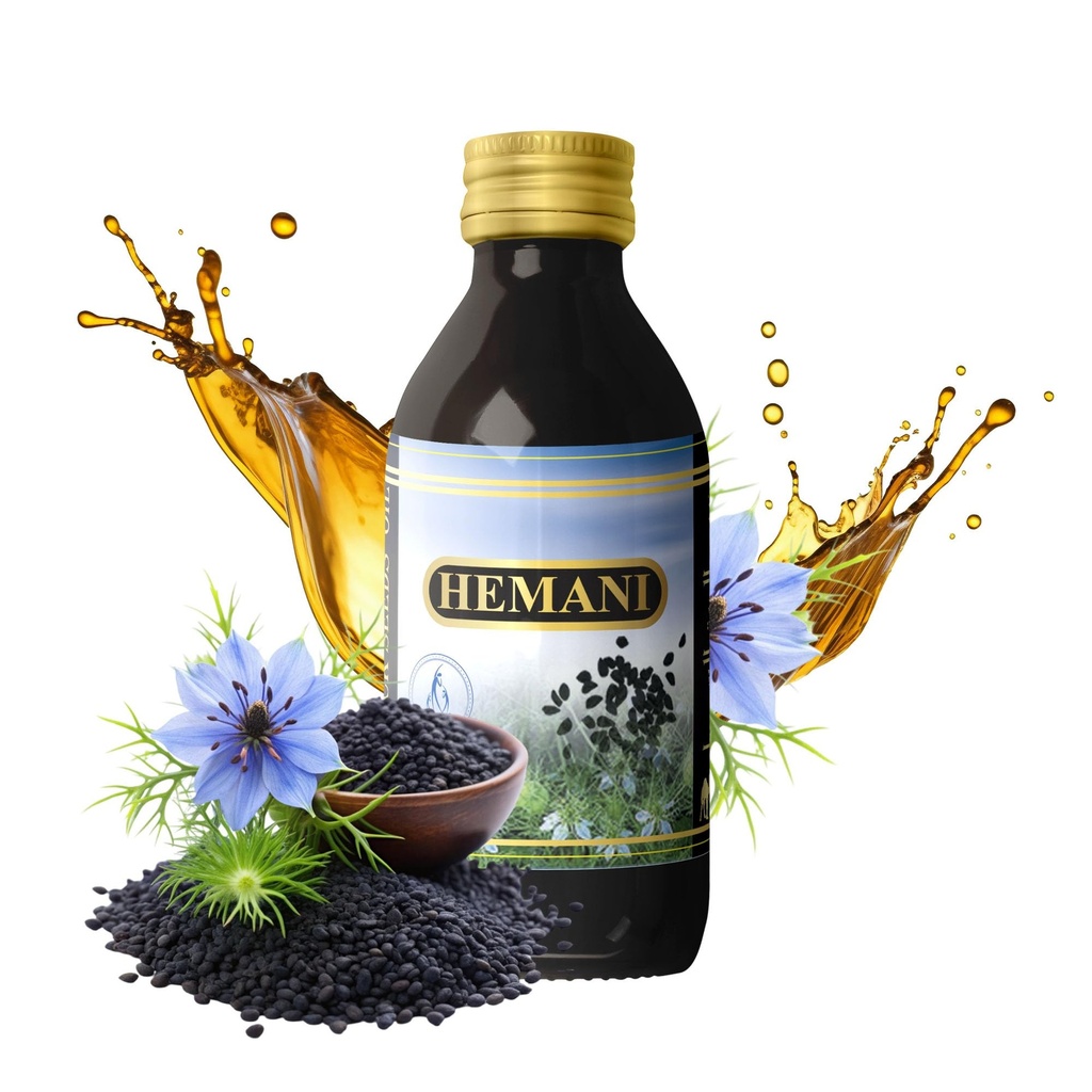 Hemani svart frøolje 60 ml - ren premium kaldt-presset Nigella Sativa svart cumin olje for digestive helse, immunsystem støtte. Naturlig kilde til Thymoquinon