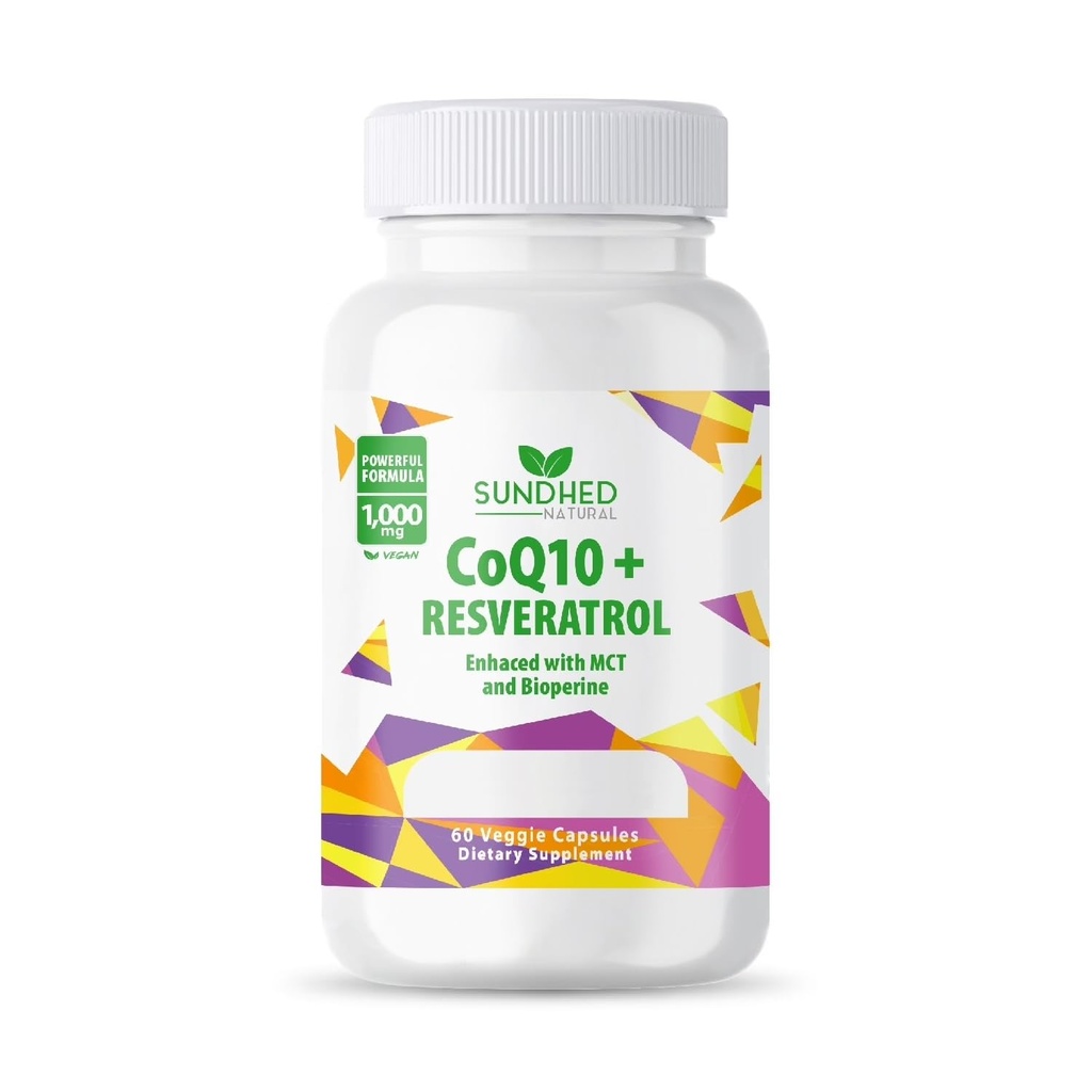 CoQ10 Kraftig antioksidant (Kapsules Coq10+Resveratrol)