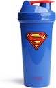 Smartshake Lite Justice League Superman Protein Shaker flaske 800 ml - BPA Gratis Leakproof Gym Protein Shakes Flaske for Protein pulver DC Comics Blå Vannflaske Superman Gaver
