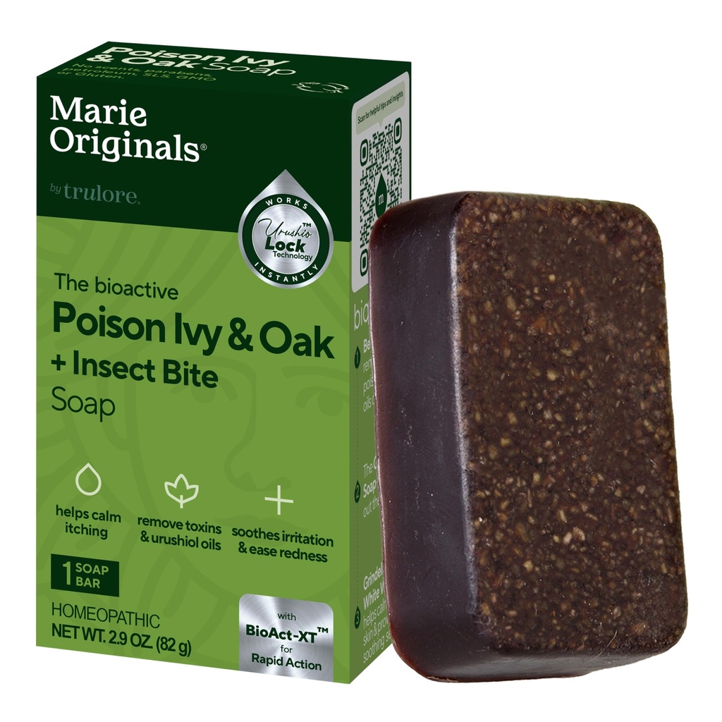 Maries opprinnelige Poison Ivy Soap Bar | Alle naturlige Poison Ivy behandling | Anti-Tyk Skin Cleanser Bar Vaske for Poison Ivy, Poison Oak & Sumac | Fjerner oljer, Soothes & Relieves Rashes | 2,9 ounces