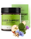 HERBAMA Liver Support Gummies - Herbal Complex for Liver Detox og Cleanse - Vegansk, ikke-GMO generell støtte Supplement - 60 Pectin-basert Apple-Flavored Chews