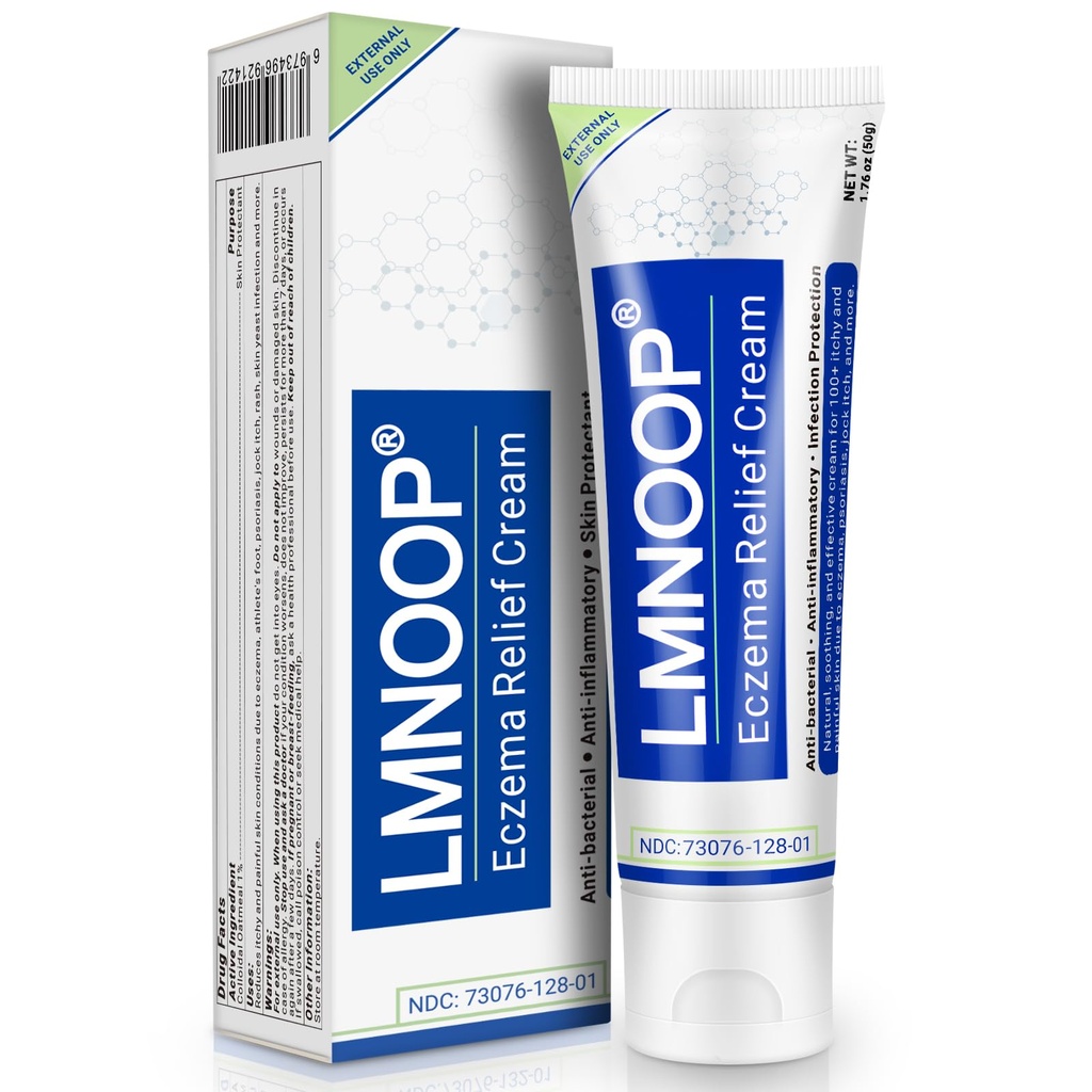 Eczema krem, maksimal styrke behandling ointment for utslett, psoriasis, dermatitt, urticaria, Jock kløe, Fungal infeksjon, anti-tørke, lindring for sensitive, irritert hud 1.76oz