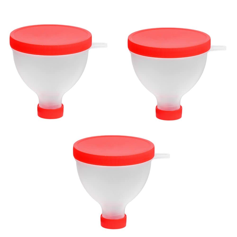 gofidin 3PCS 200ML Bærbar proteinpulver Funnel Bærbar Fyll Funnel Gym Partner for vannflaske Fitness Protein Shaker Flaske Ernæring Oppbevaring Container