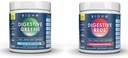 BIOHM Essential Bundle, Digestive Reds and Greens, Superfood Powder, Antioksidanter, Vitaminer, Probiotika, Digestive Helse for menn og kvinner, Digestion Supplement med enzymer, 30 Serveringer Hver