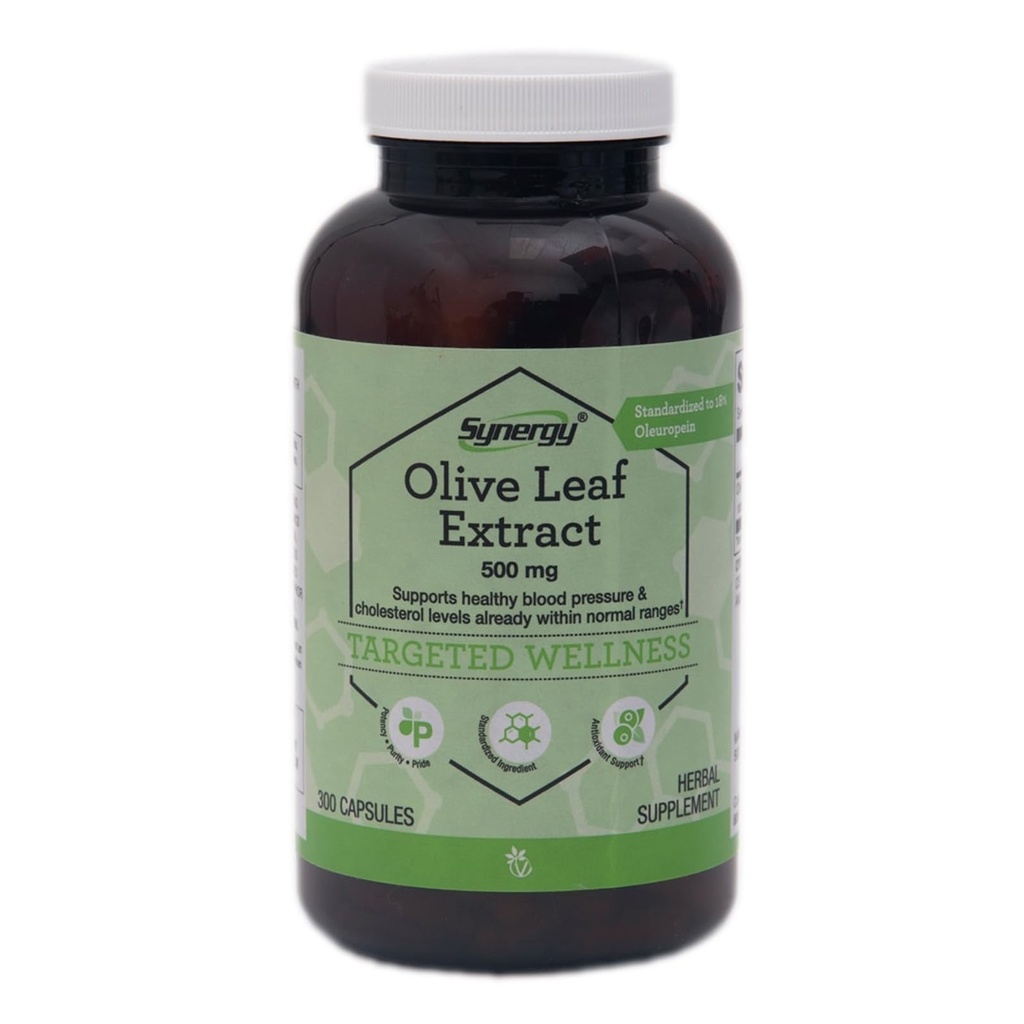 Vitacost Synergy Olive Leaf Extract -- 500 mg - 300 kapsler