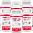 Derm Tabs Regelmessig styrke for hunder - Naturlig olje, vitaminer, mineraler og antioksidanter - Støtte sunn hud og redusere shedding - 720 Chewable Tabletter