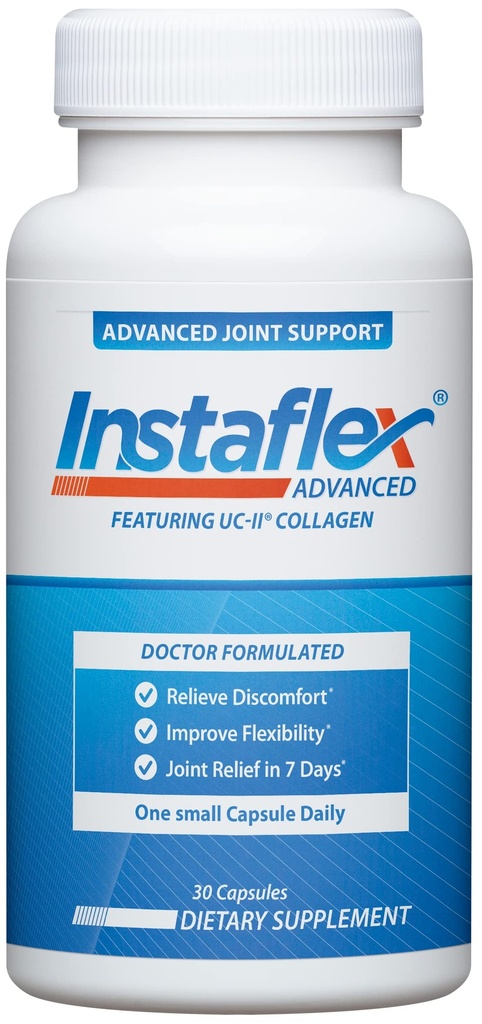 Instaflex Advanced Joint Support Supplement - Turmeric, Resveratrol, Boswellia Serrata Extract, BioPerine, UC-II Collagen-30 Count