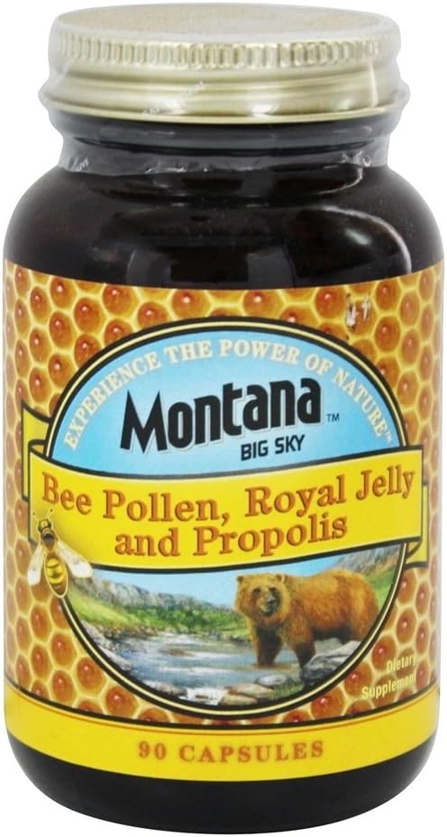 Montana Bee Pollen Royal Jelly og Propolis - 90 kapsler
